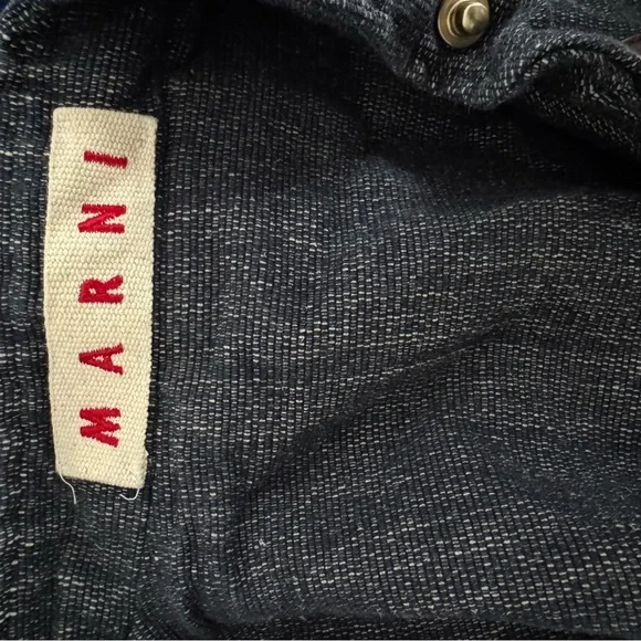 🎁Authentic Marni denim jean jacket convertible vest 38 SX